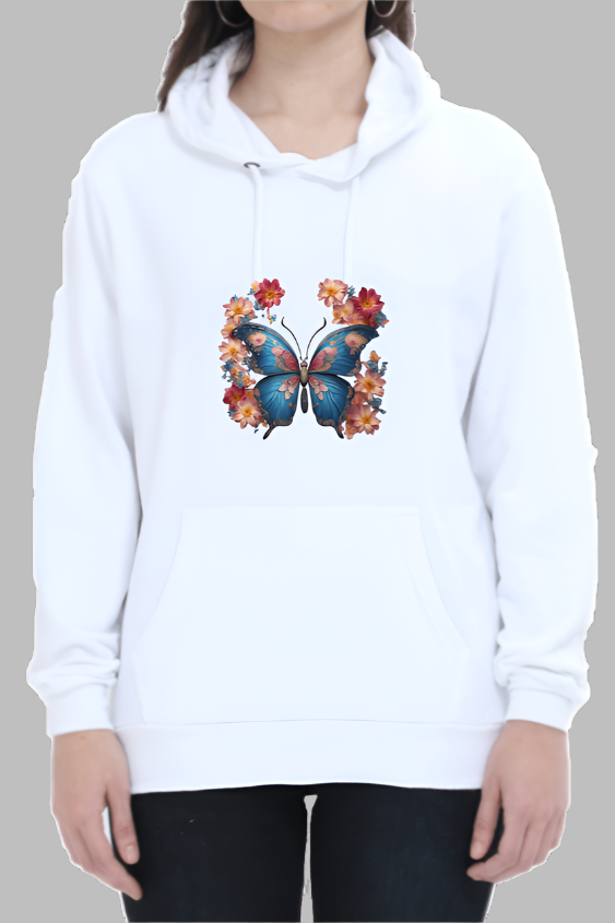 Miss Minimalism Butterfly Hooded Sweatshirt