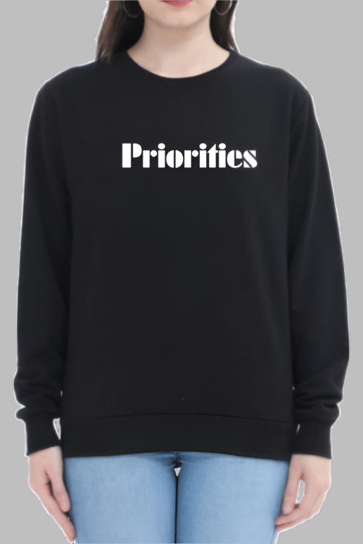 Miss Minimalism - Priorities Sweatshirt