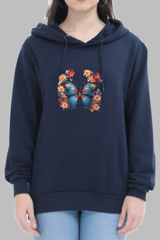 Miss Minimalism Butterfly Hooded Sweatshirt