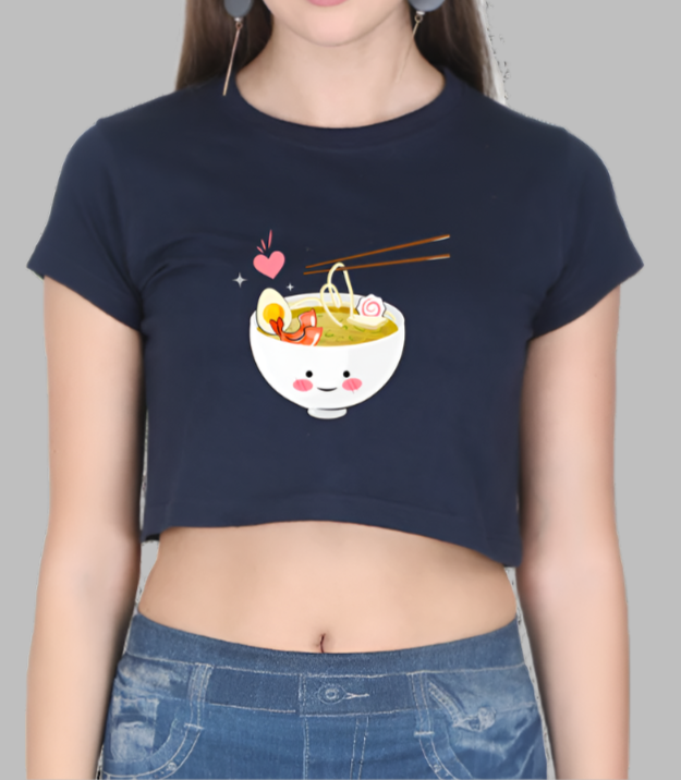 Miss Minimalism Ramen Love Crop Top