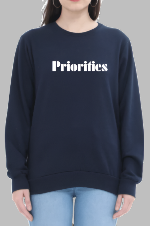 Miss Minimalism - Priorities Sweatshirt