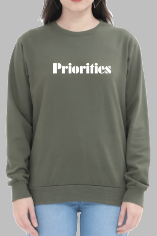 Miss Minimalism - Priorities Sweatshirt