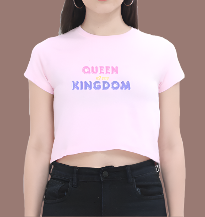 Miss Minimalism "Queen of My Kingdom" Crop Top