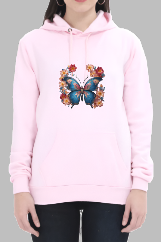 Miss Minimalism Butterfly Hooded Sweatshirt