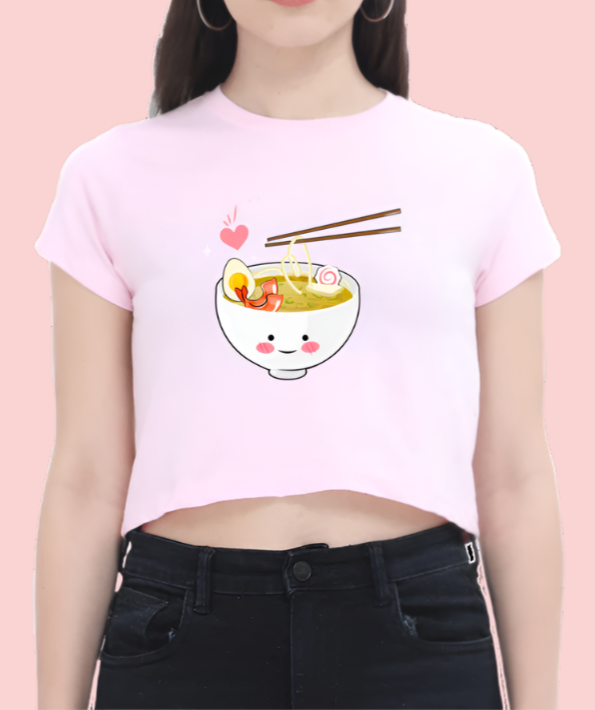 Miss Minimalism Ramen Love Crop Top