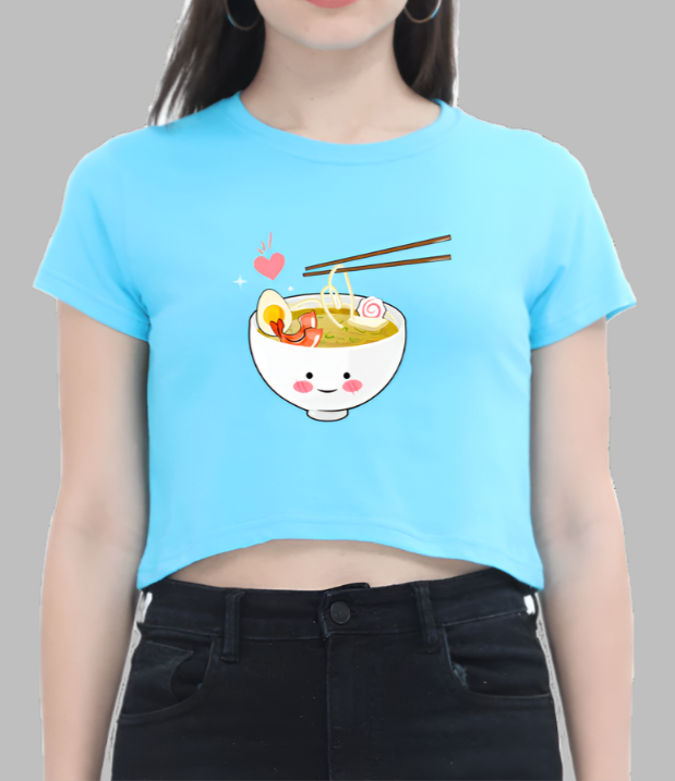 Miss Minimalism Ramen Love Crop Top