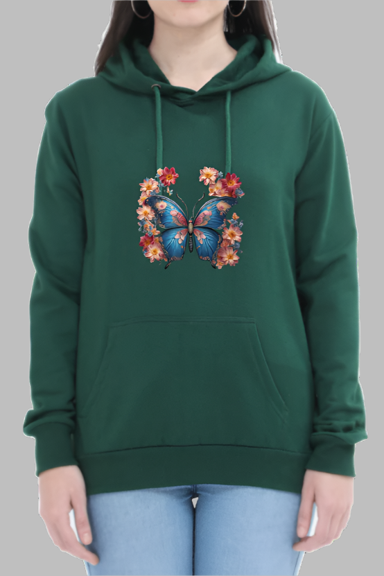 Miss Minimalism Butterfly Hooded Sweatshirt