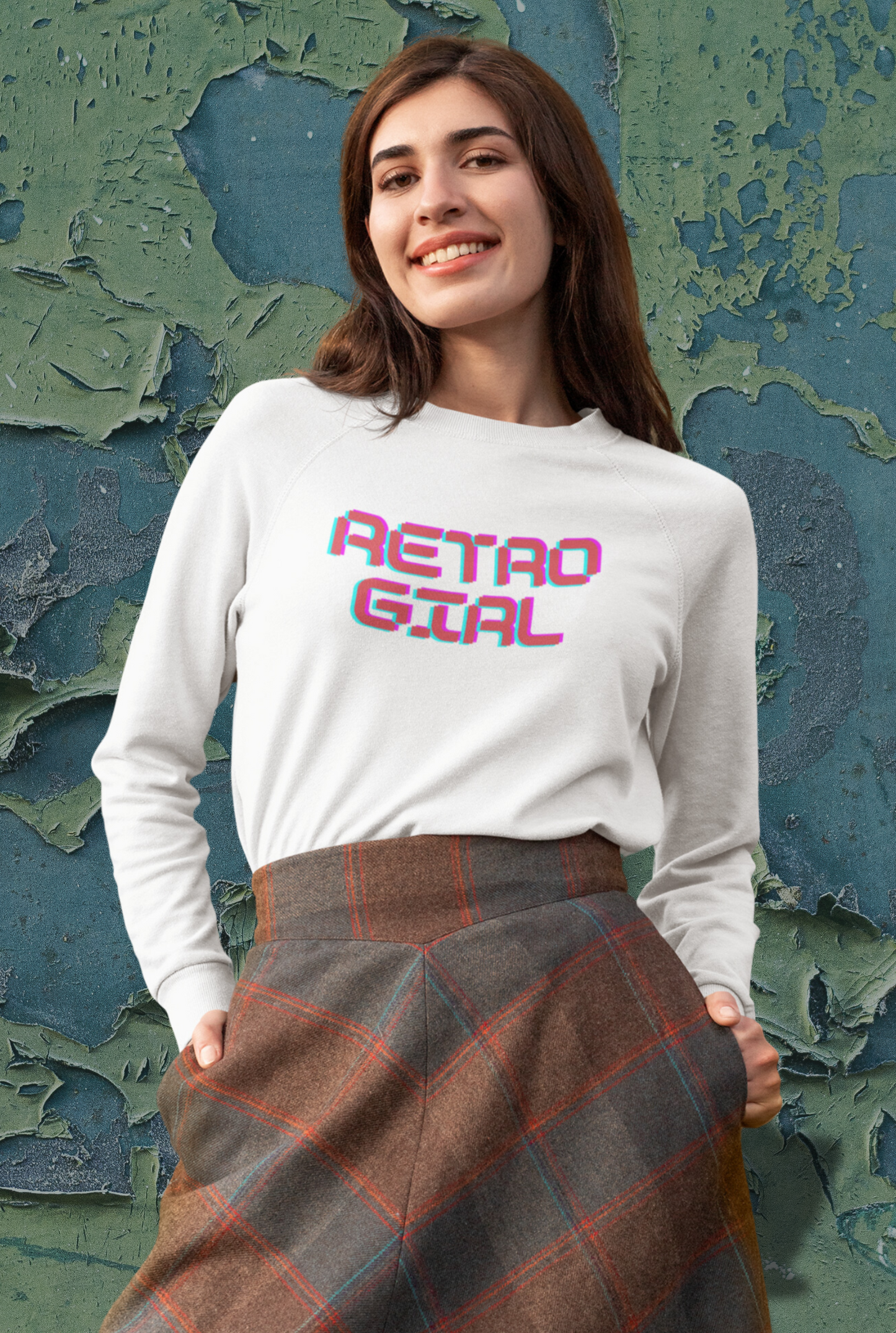 Miss Minimalism Retro Girl - Sweatshirt