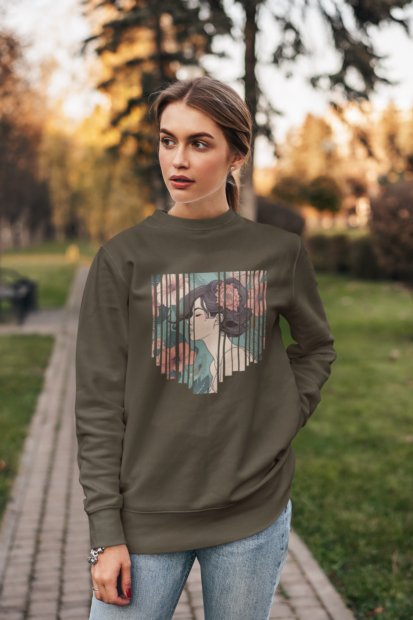 Floral Muse Sweatshirt by Miss Minimalism