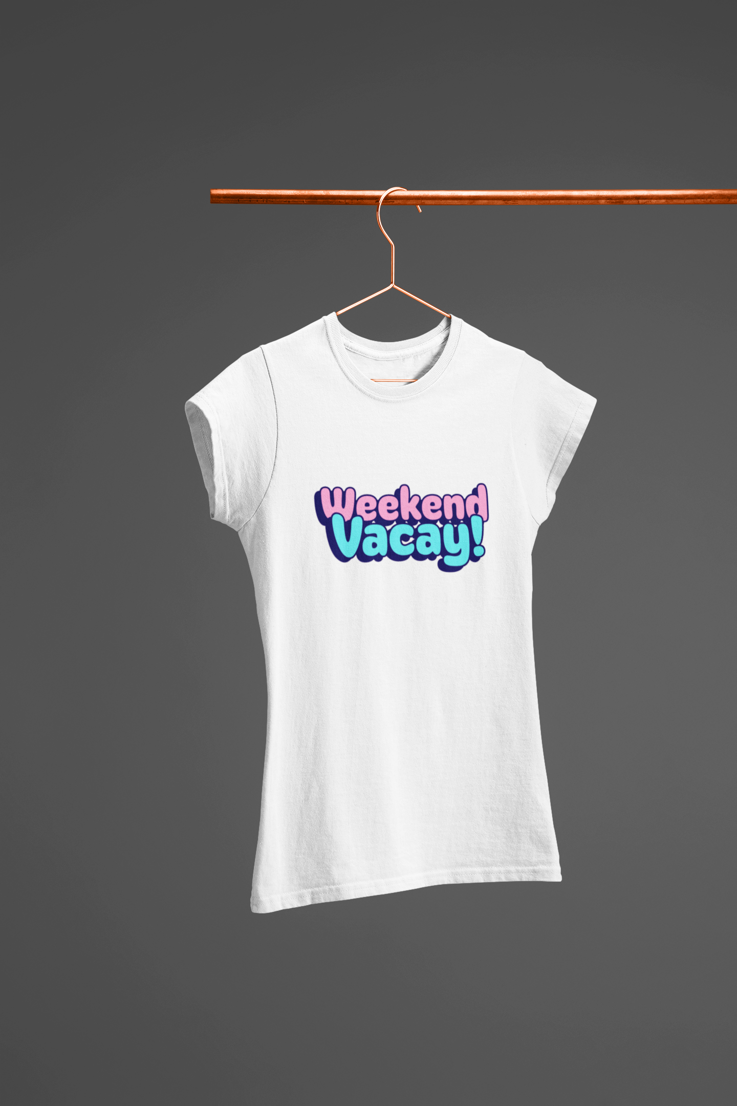Miss Minimalism - Weekend Vacay Round Neck Tshirts