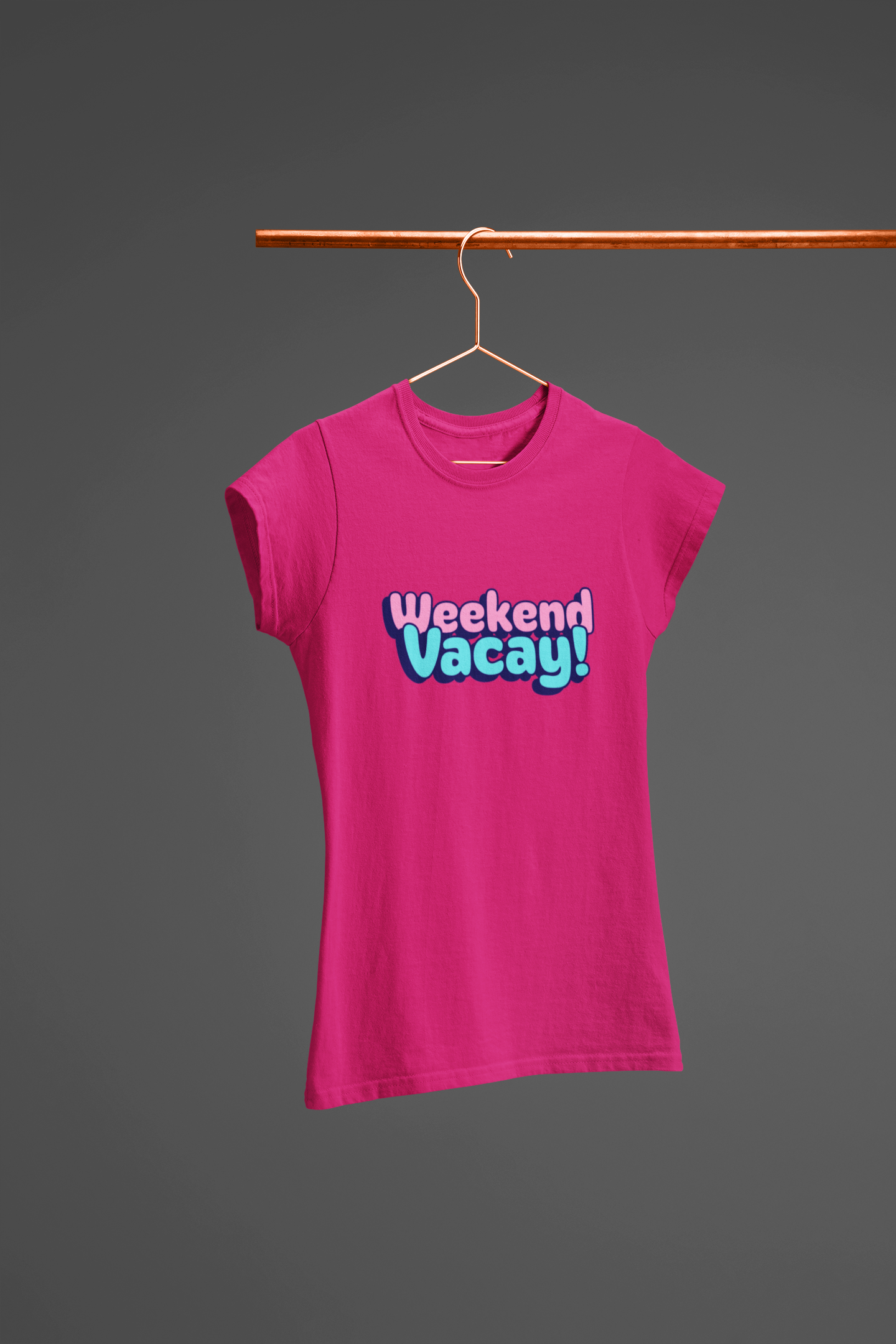 Miss Minimalism - Weekend Vacay Round Neck Tshirts