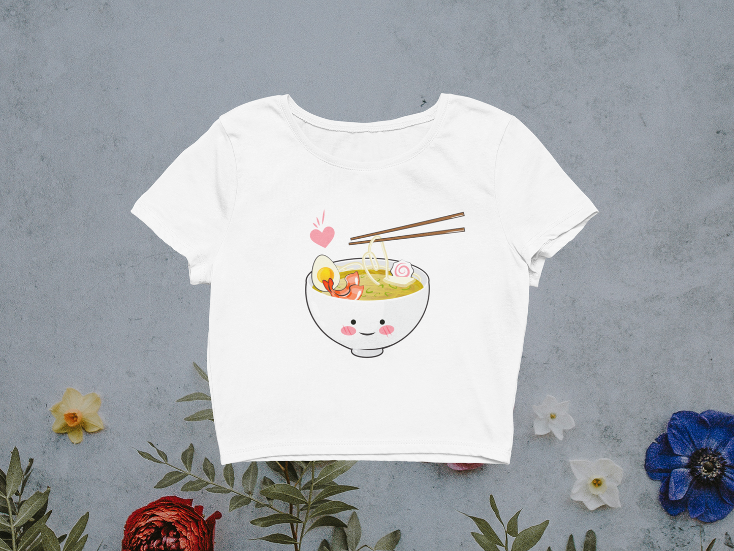 Miss Minimalism Ramen Love Crop Top