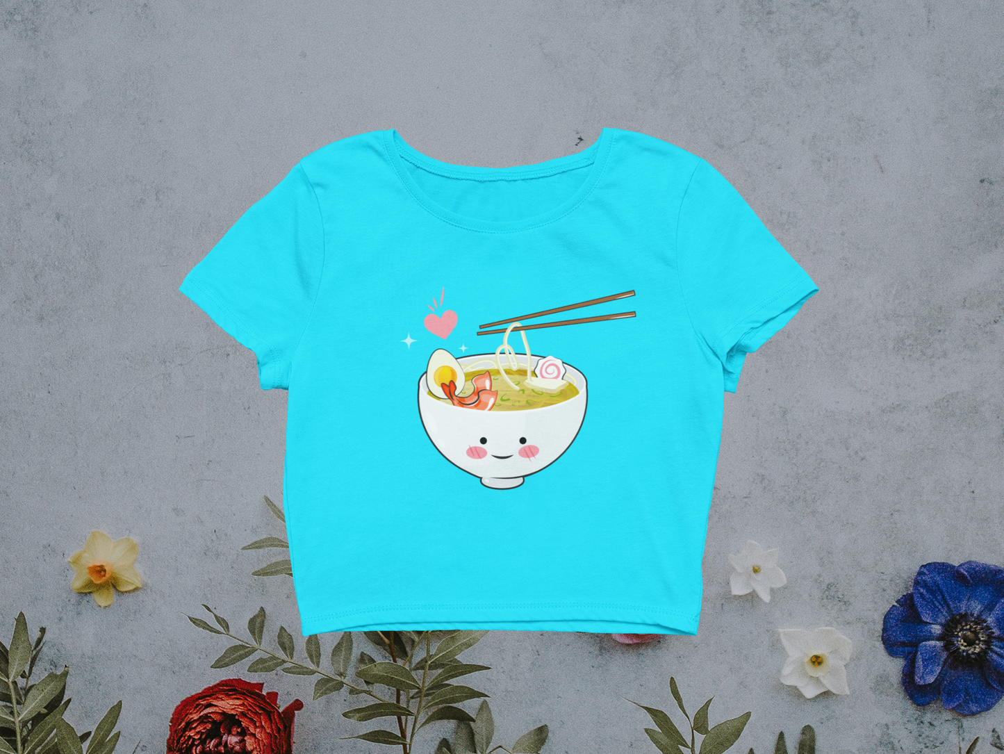 Miss Minimalism Ramen Love Crop Top
