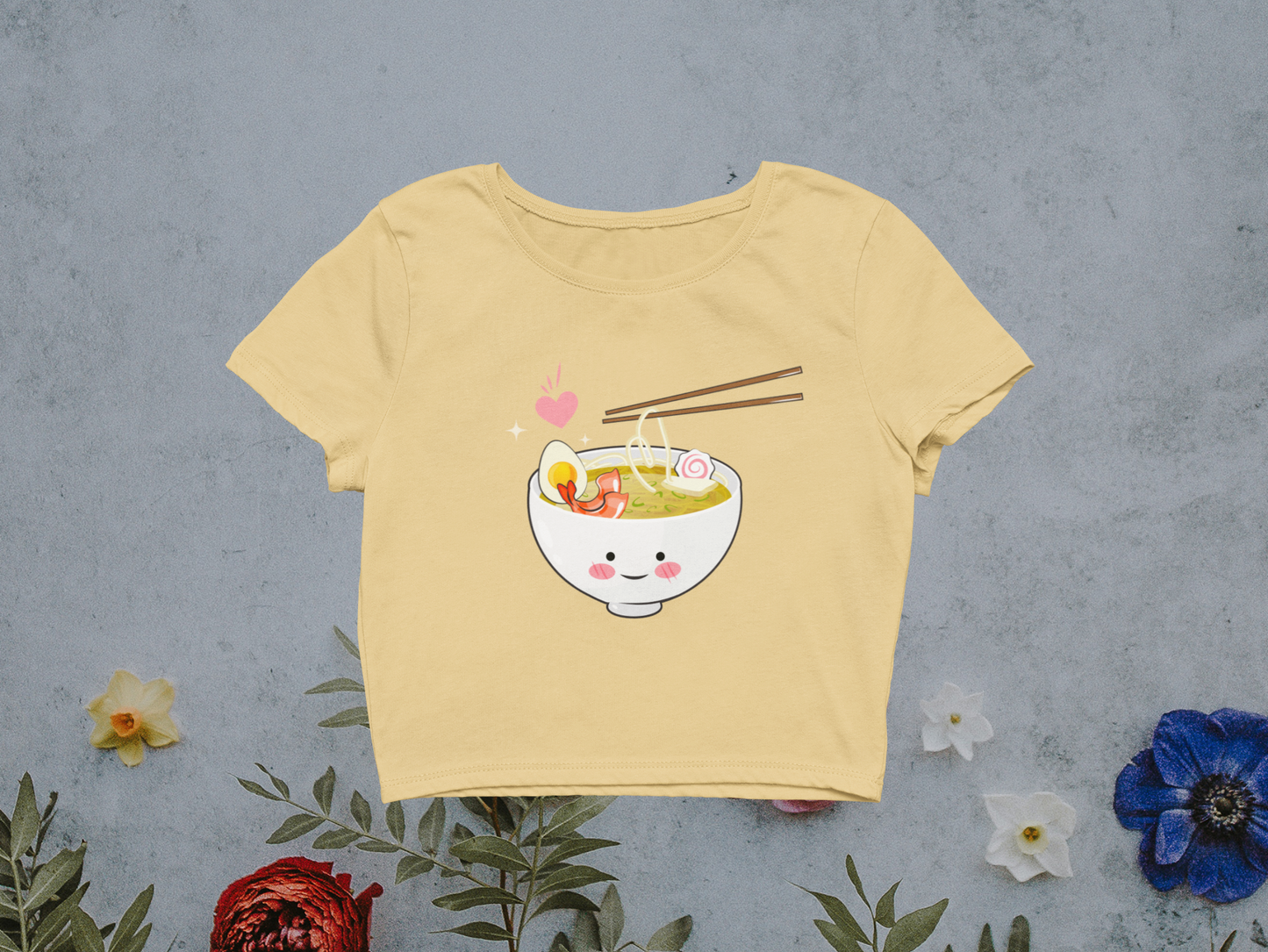 Miss Minimalism Ramen Love Crop Top