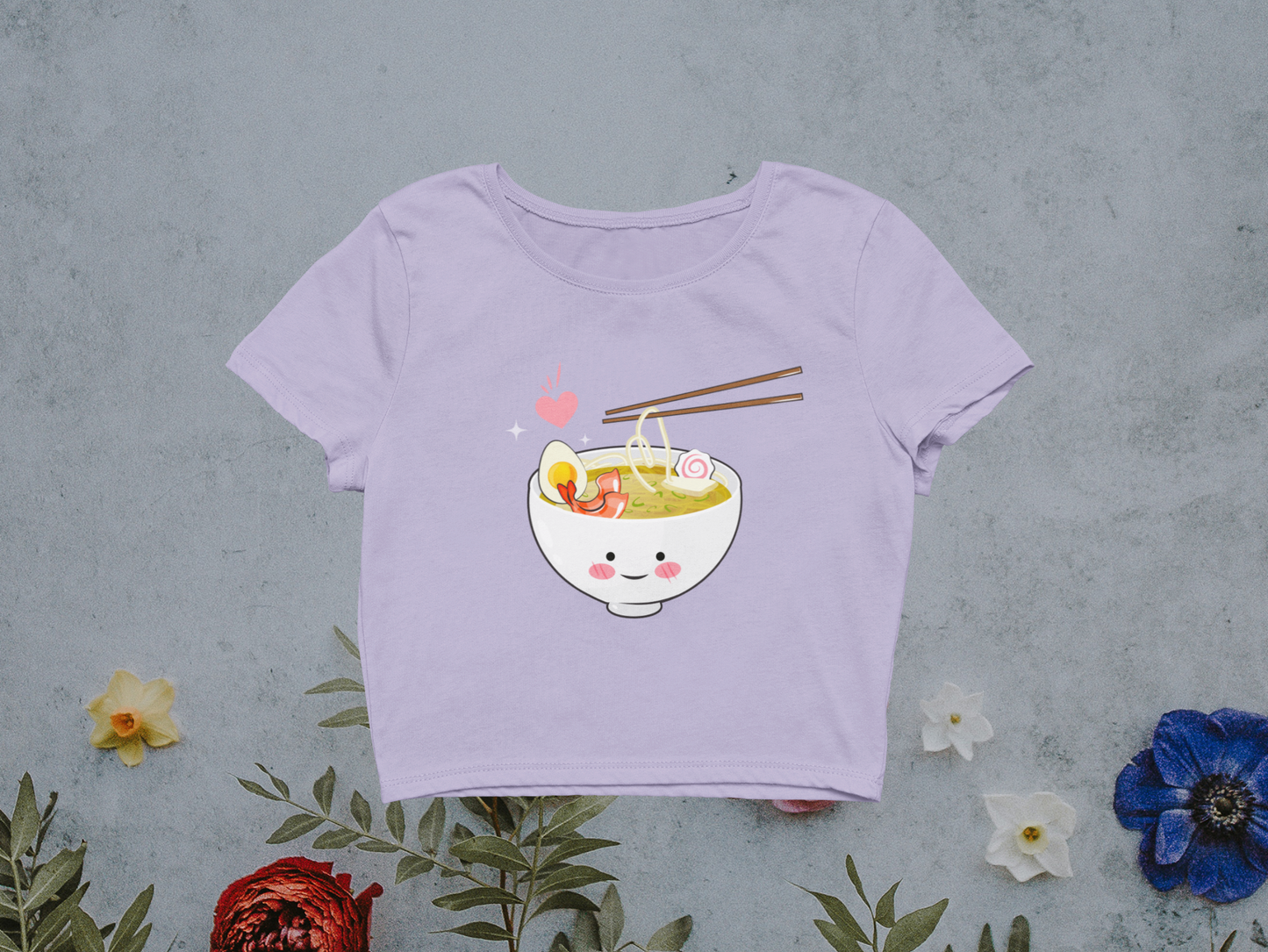 Miss Minimalism Ramen Love Crop Top