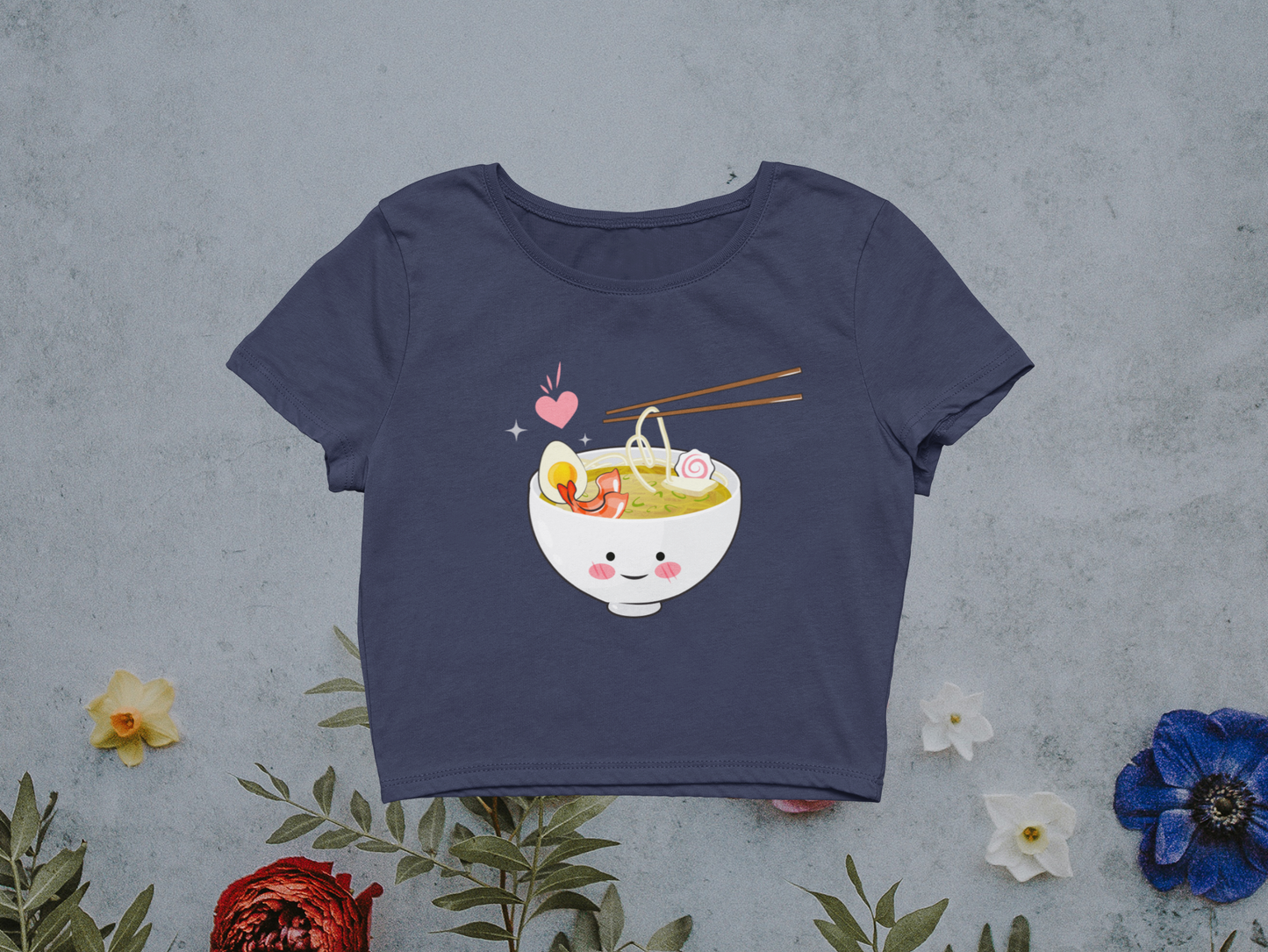 Miss Minimalism Ramen Love Crop Top