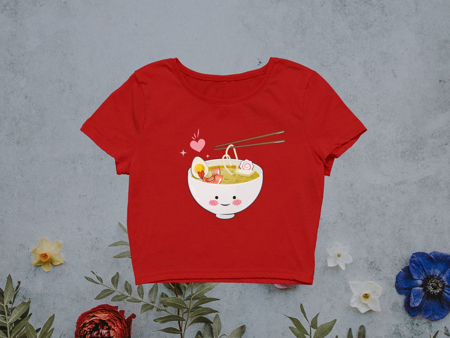 Miss Minimalism Ramen Love Crop Top
