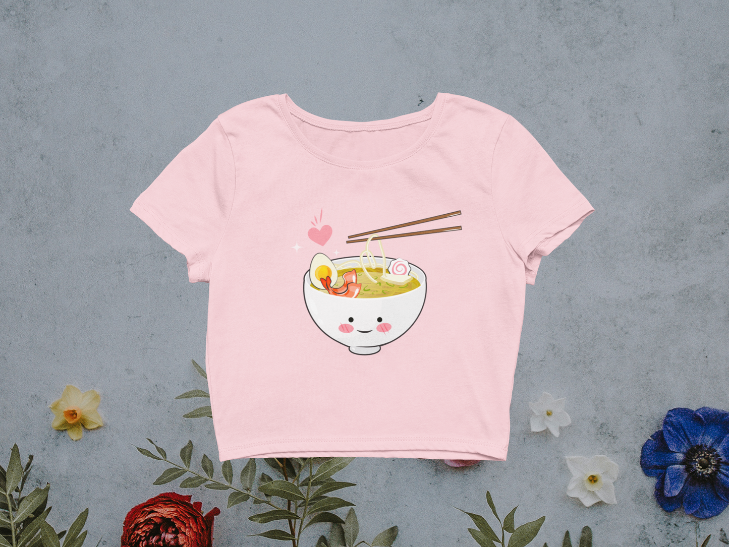 Miss Minimalism Ramen Love Crop Top