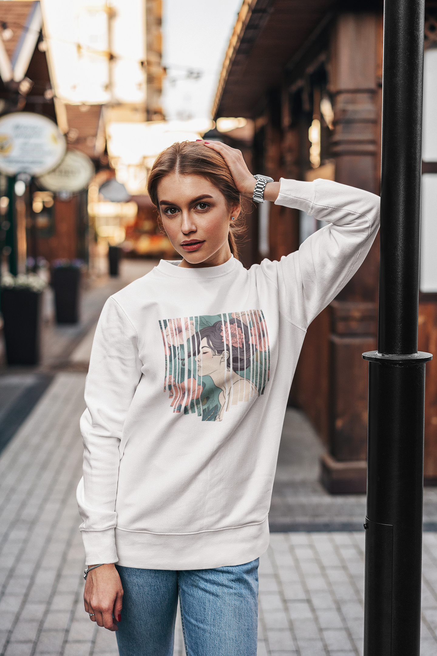 Floral Muse Sweatshirt by Miss Minimalism
