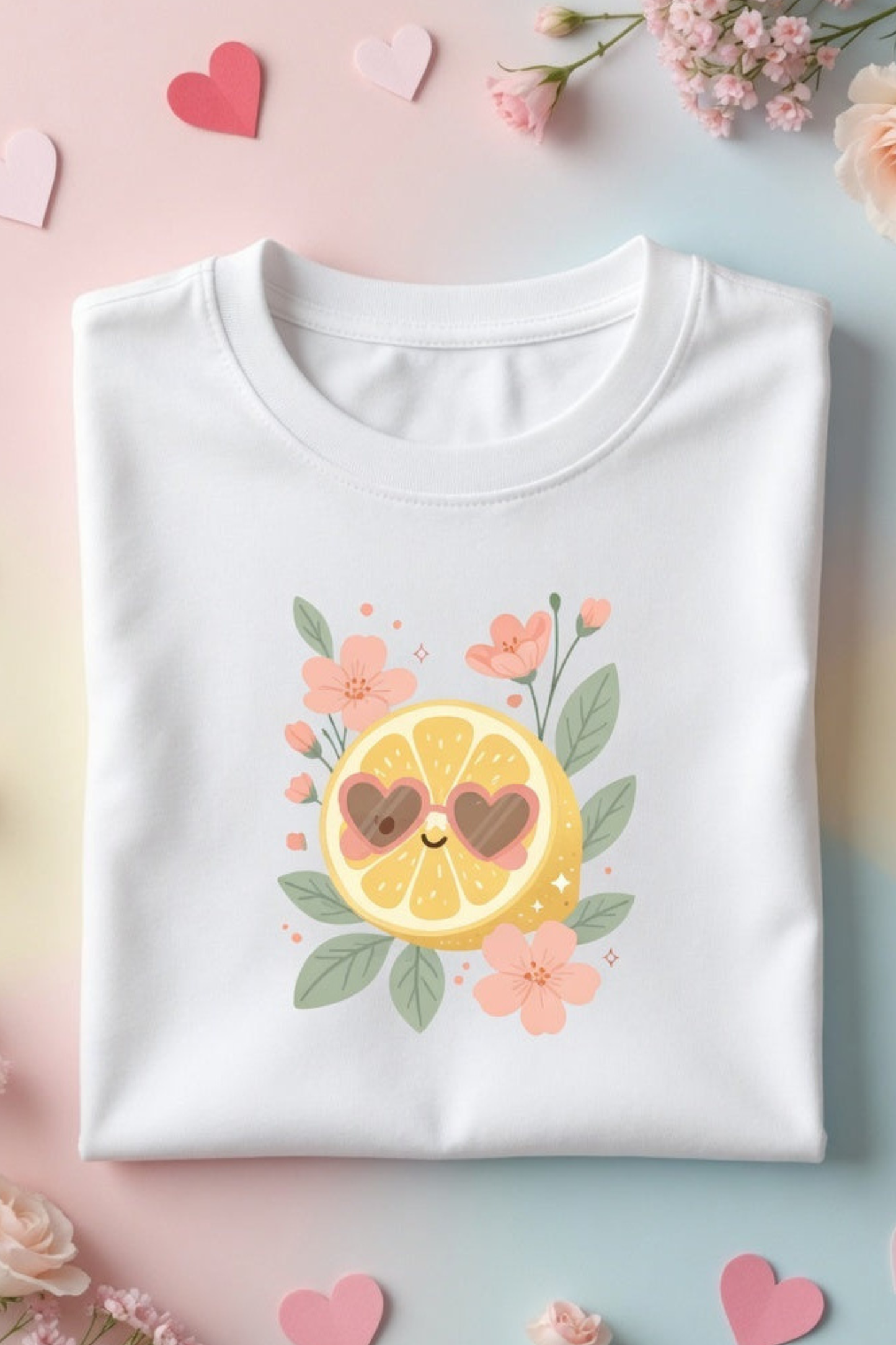 Lemon Citrus Love Crew Neck T-Shirt
