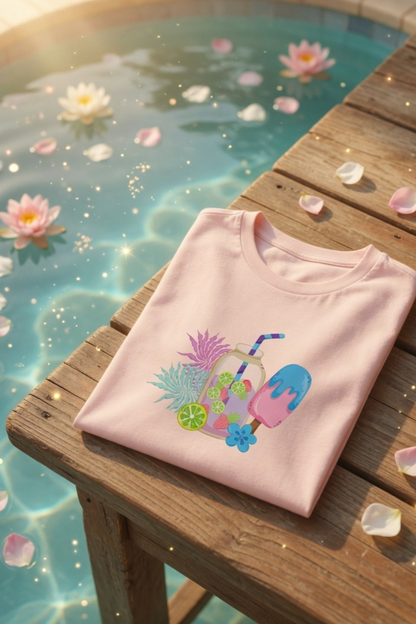 Summer Sips Classic Crew Neck T-Shirt