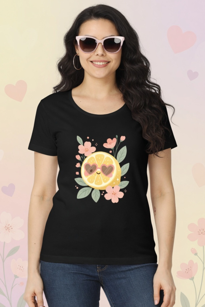 Lemon Citrus Love Crew Neck T-Shirt