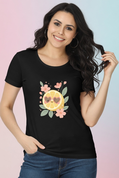 Lemon Citrus Love Crew Neck T-Shirt