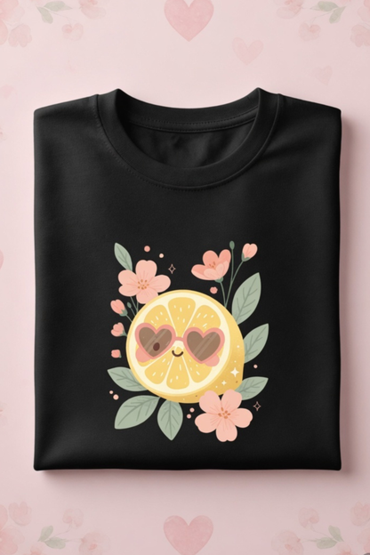Lemon Citrus Love Crew Neck T-Shirt