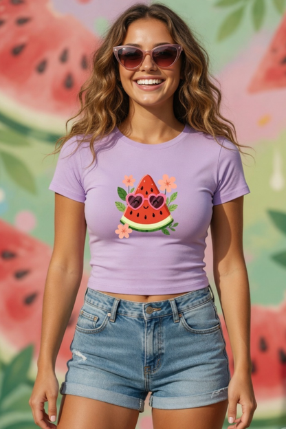 Watermelon Baby Tee – Cute Summer Crop Top