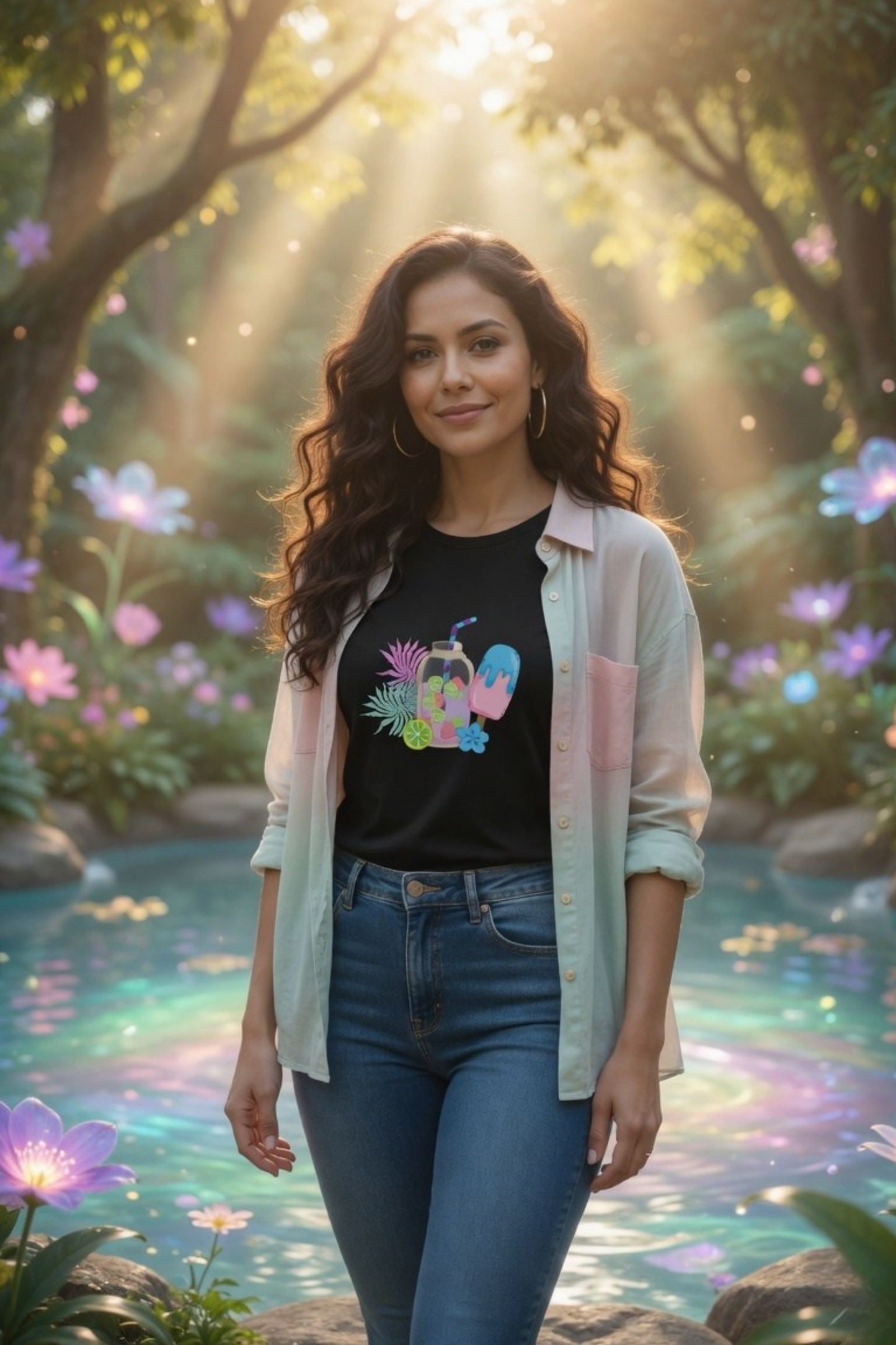 Summer Sips Classic Crew Neck T-Shirt