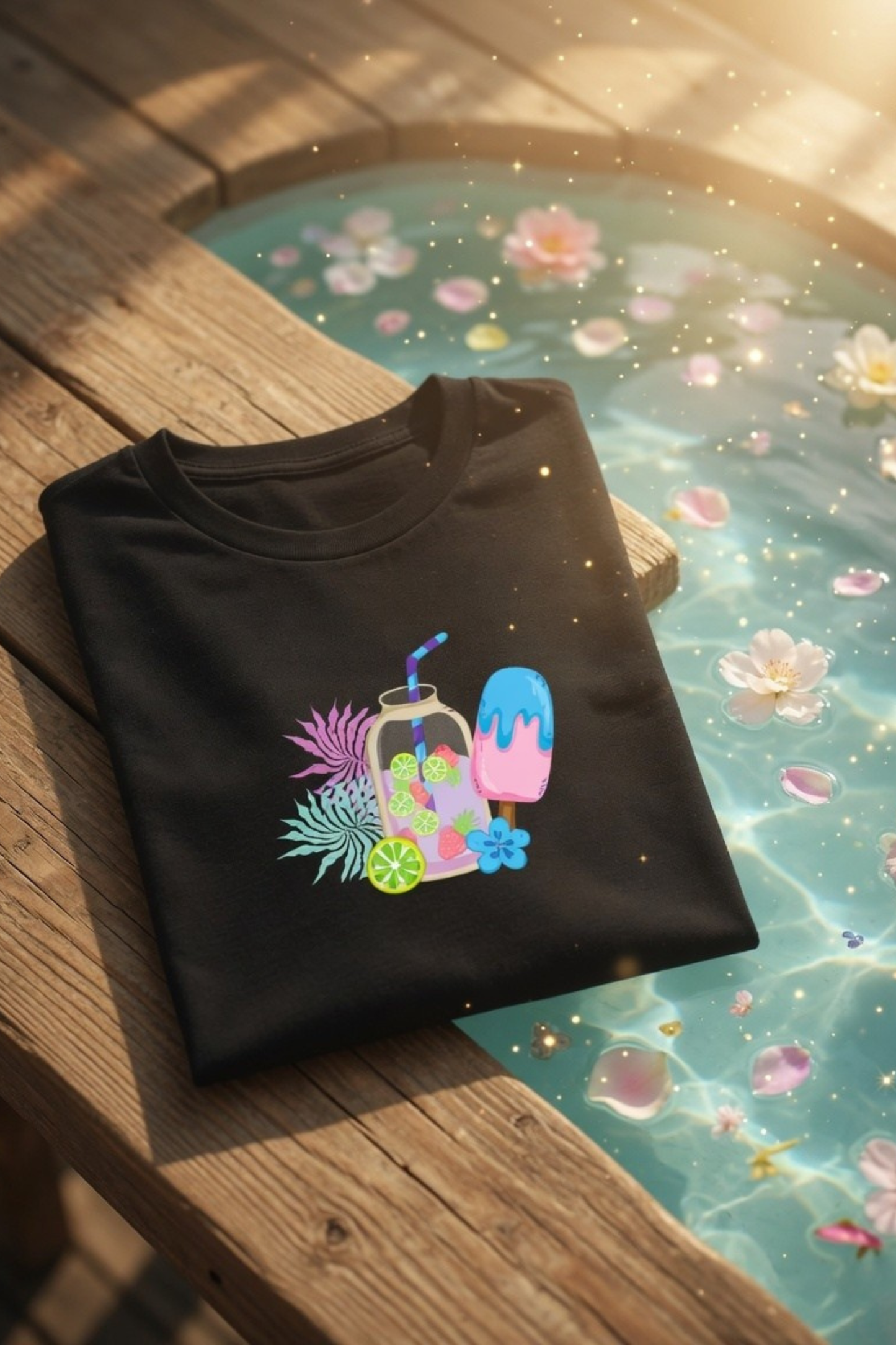 Summer Sips Classic Crew Neck T-Shirt