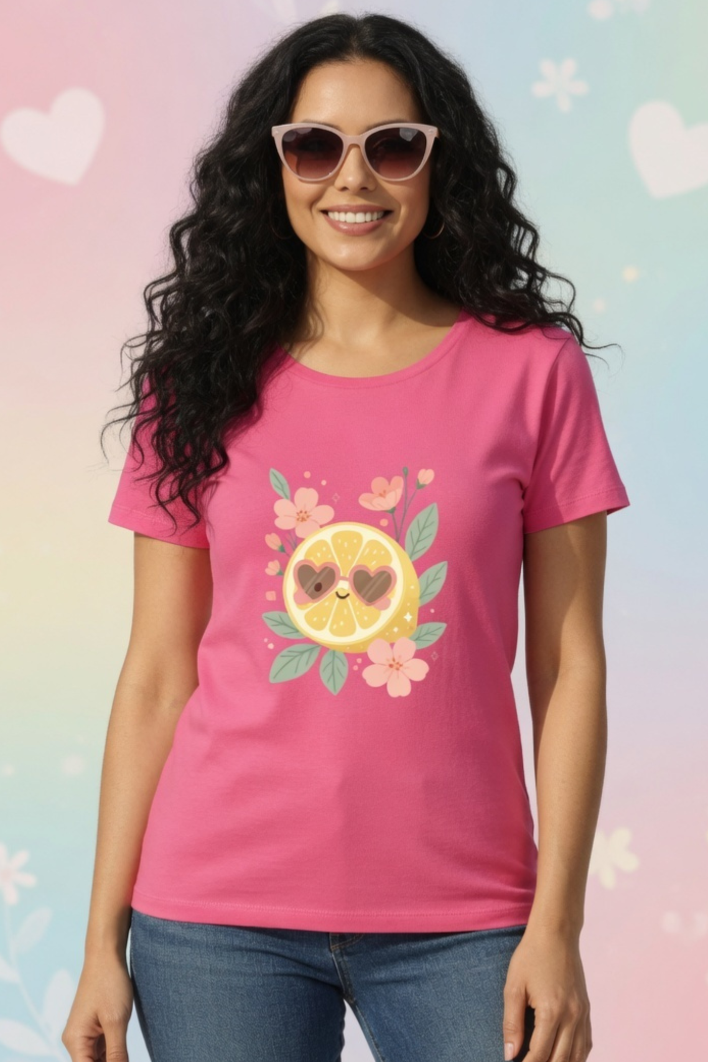 Lemon Citrus Love Crew Neck T-Shirt
