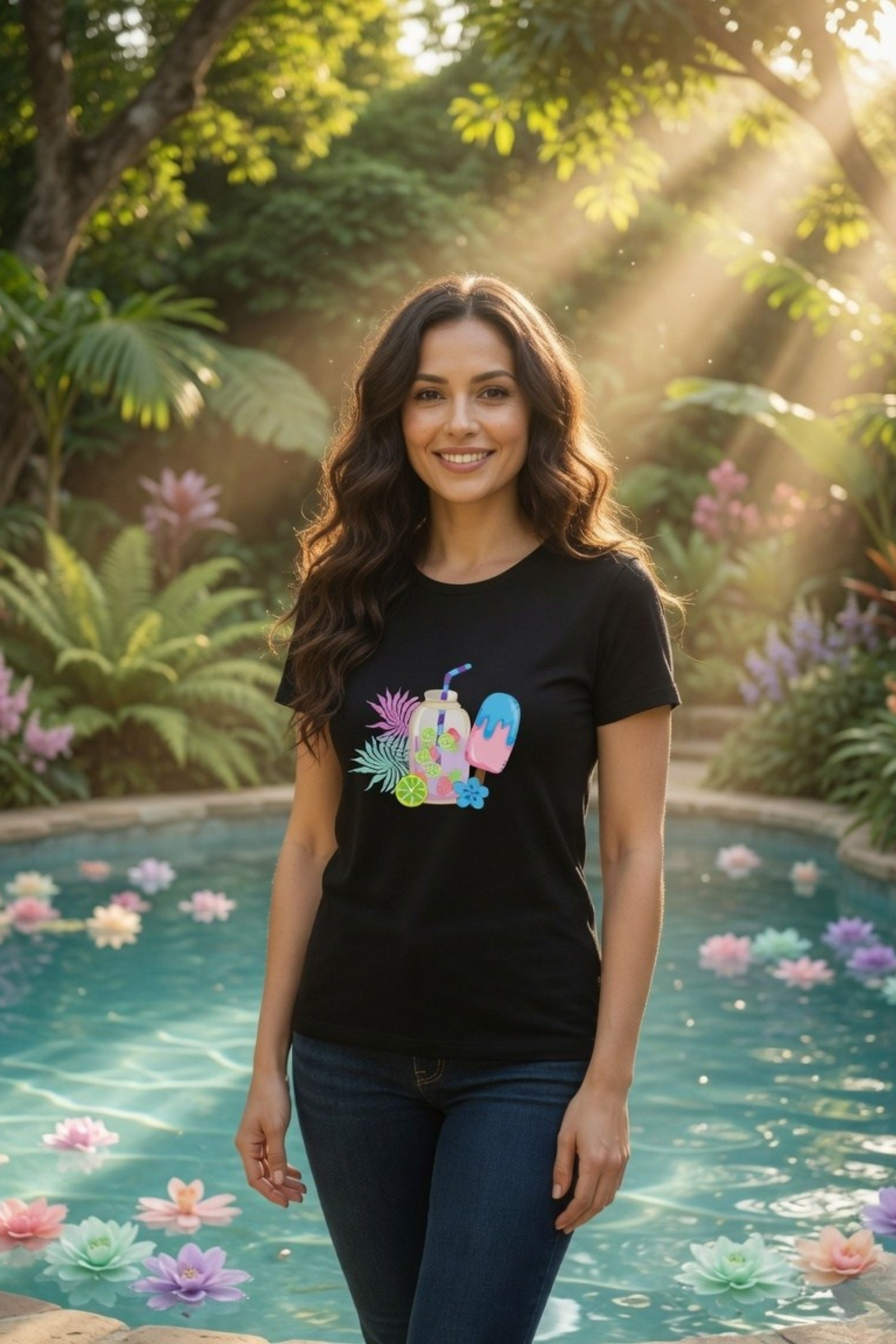 Summer Sips Classic Crew Neck T-Shirt