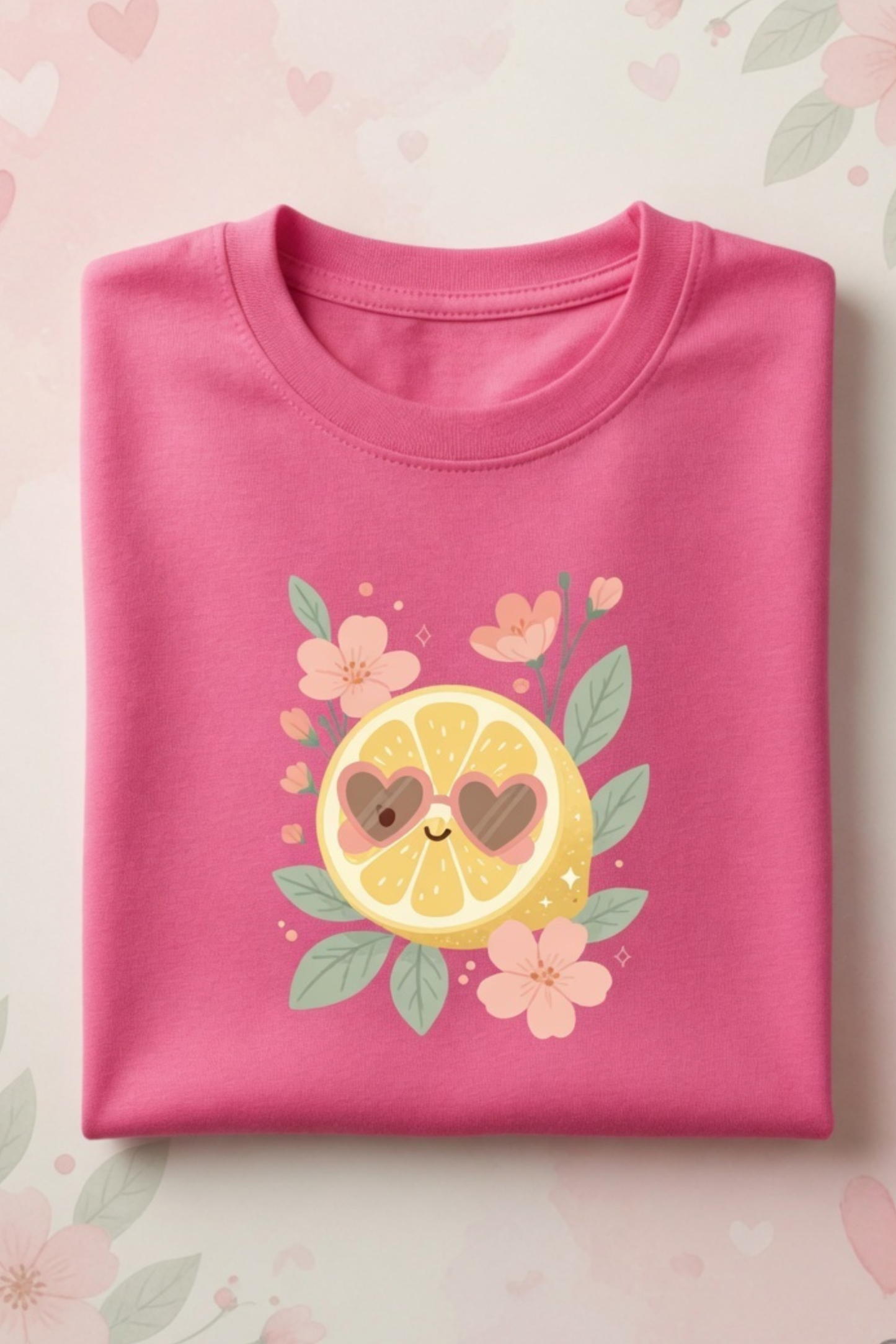 Lemon Citrus Love Crew Neck T-Shirt
