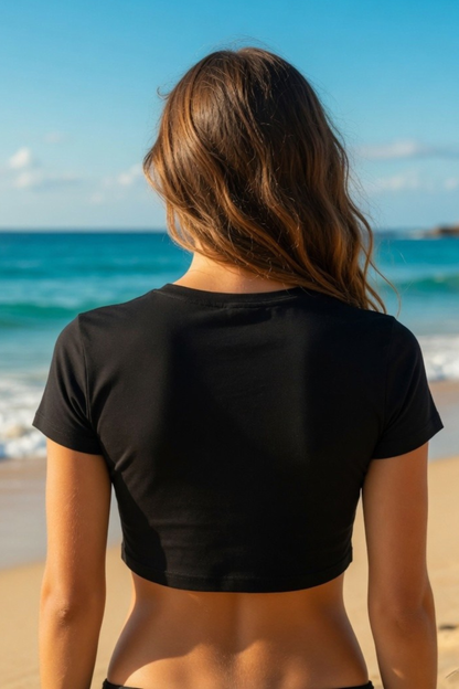 Hello Summer Baby Tee – Fun Beachy Crop Top for Women
