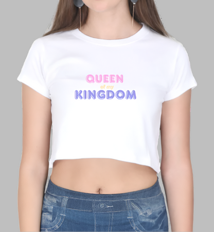 Miss Minimalism "Queen of My Kingdom" Crop Top
