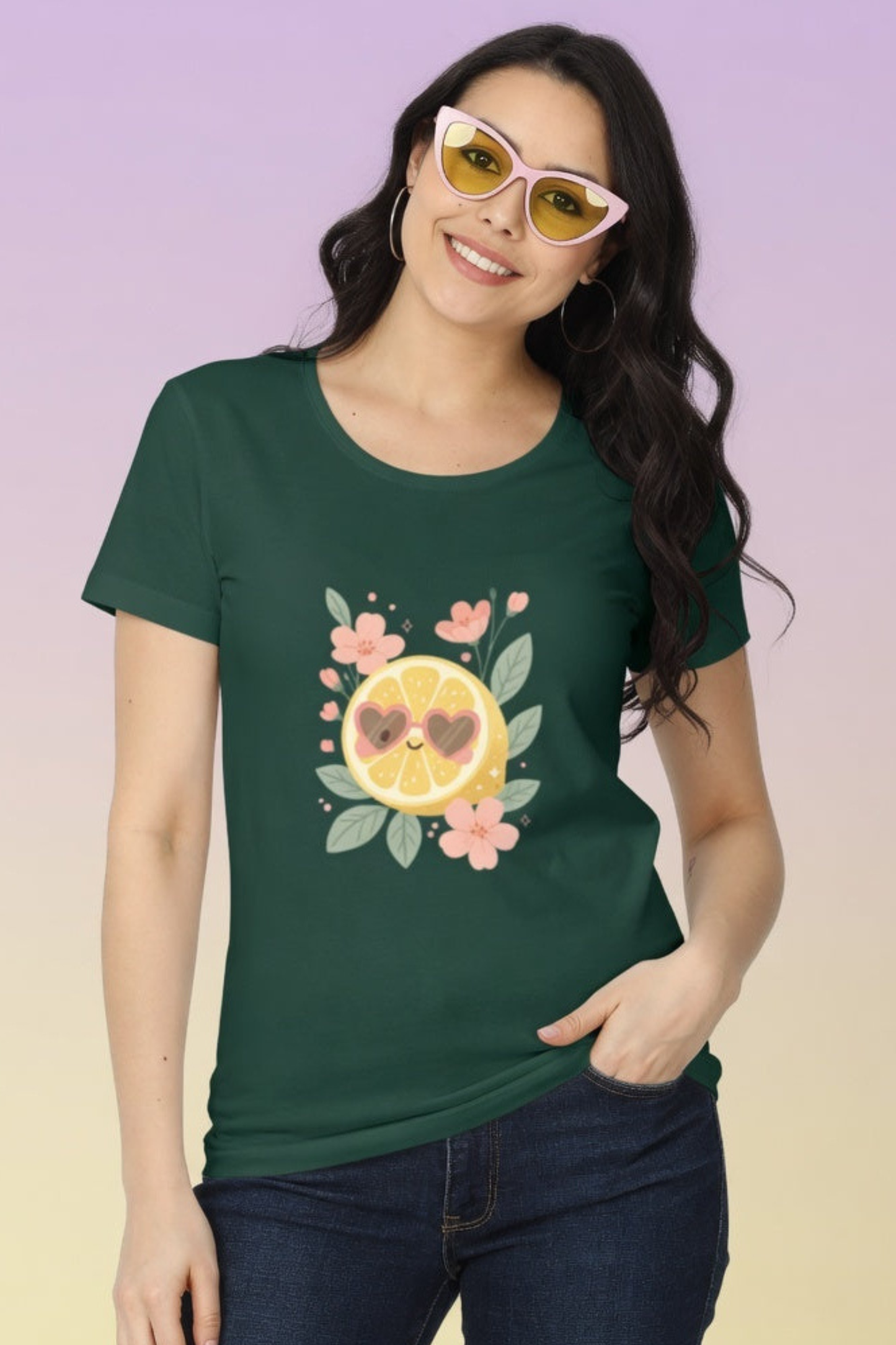 Lemon Citrus Love Crew Neck T-Shirt