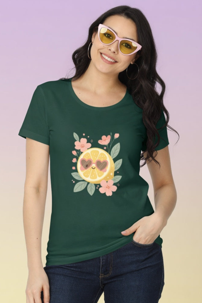 Lemon Citrus Love Crew Neck T-Shirt