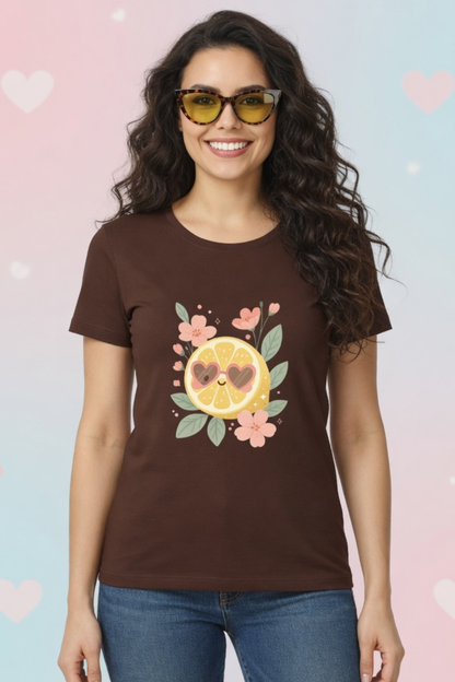 Lemon Citrus Love Crew Neck T-Shirt