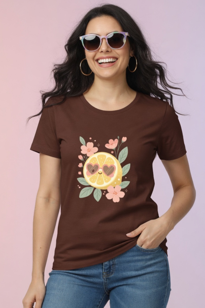 Lemon Citrus Love Crew Neck T-Shirt
