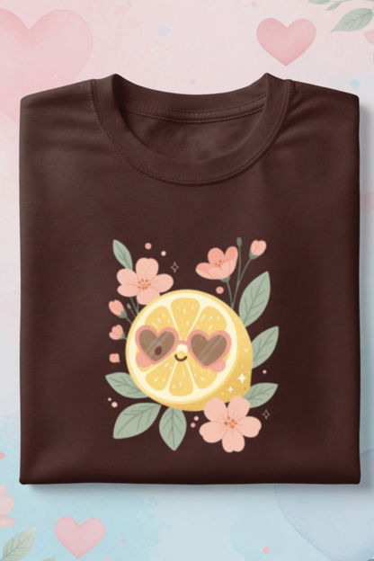 Lemon Citrus Love Crew Neck T-Shirt