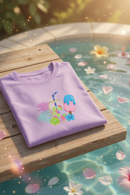 Summer Sips Classic Crew Neck T-Shirt