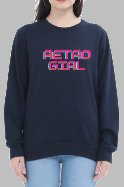 Miss Minimalism Retro Girl - Sweatshirt