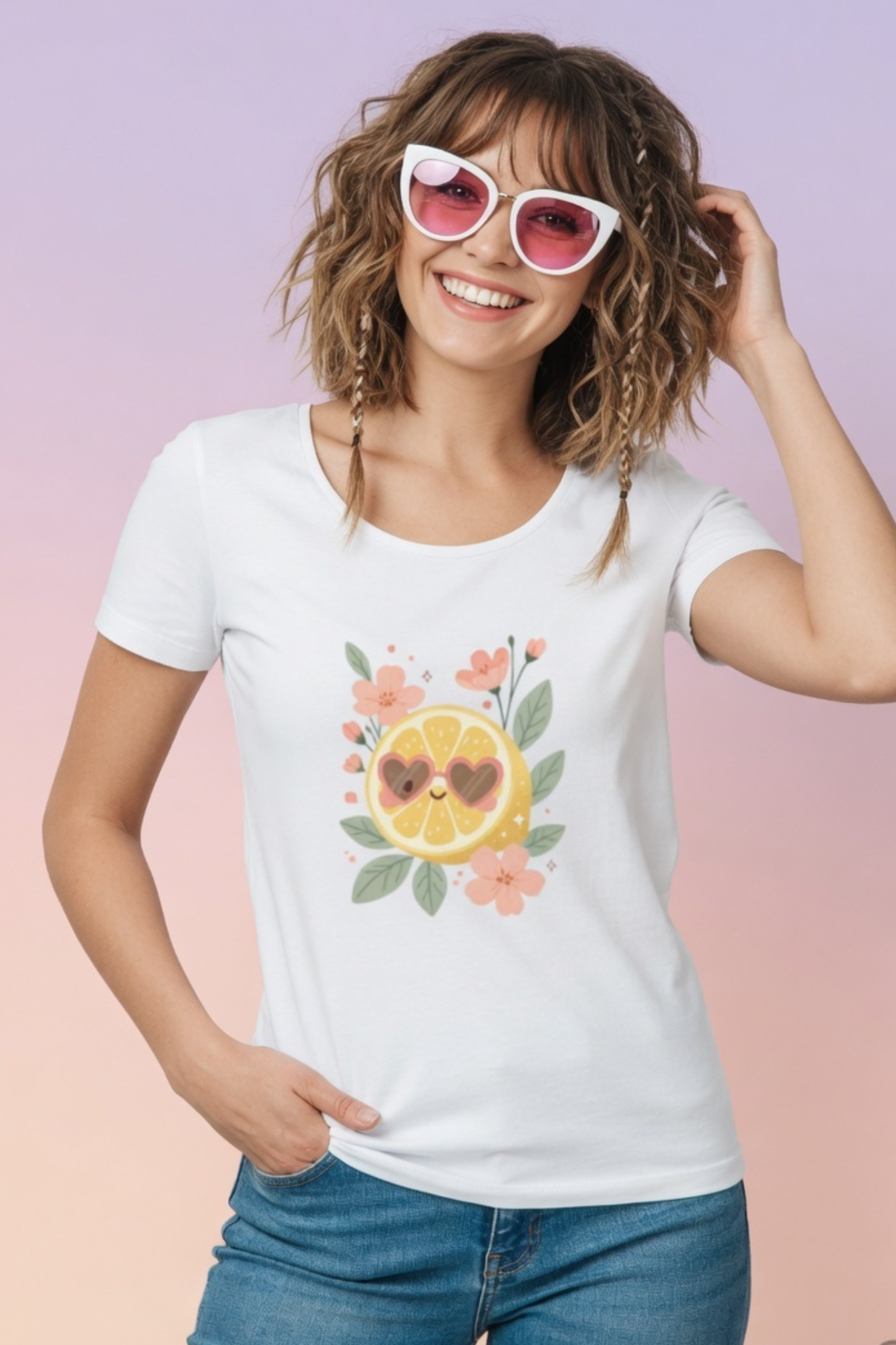 Lemon Citrus Love Crew Neck T-Shirt