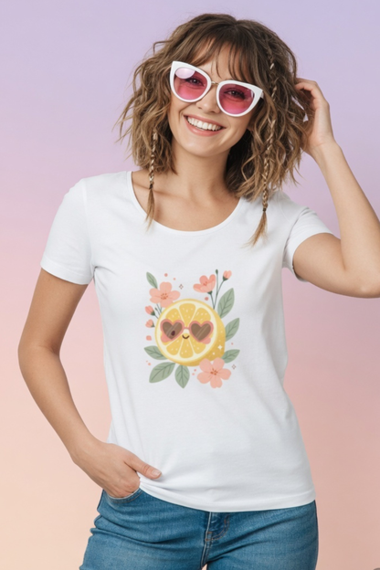 Lemon Citrus Love Crew Neck T-Shirt