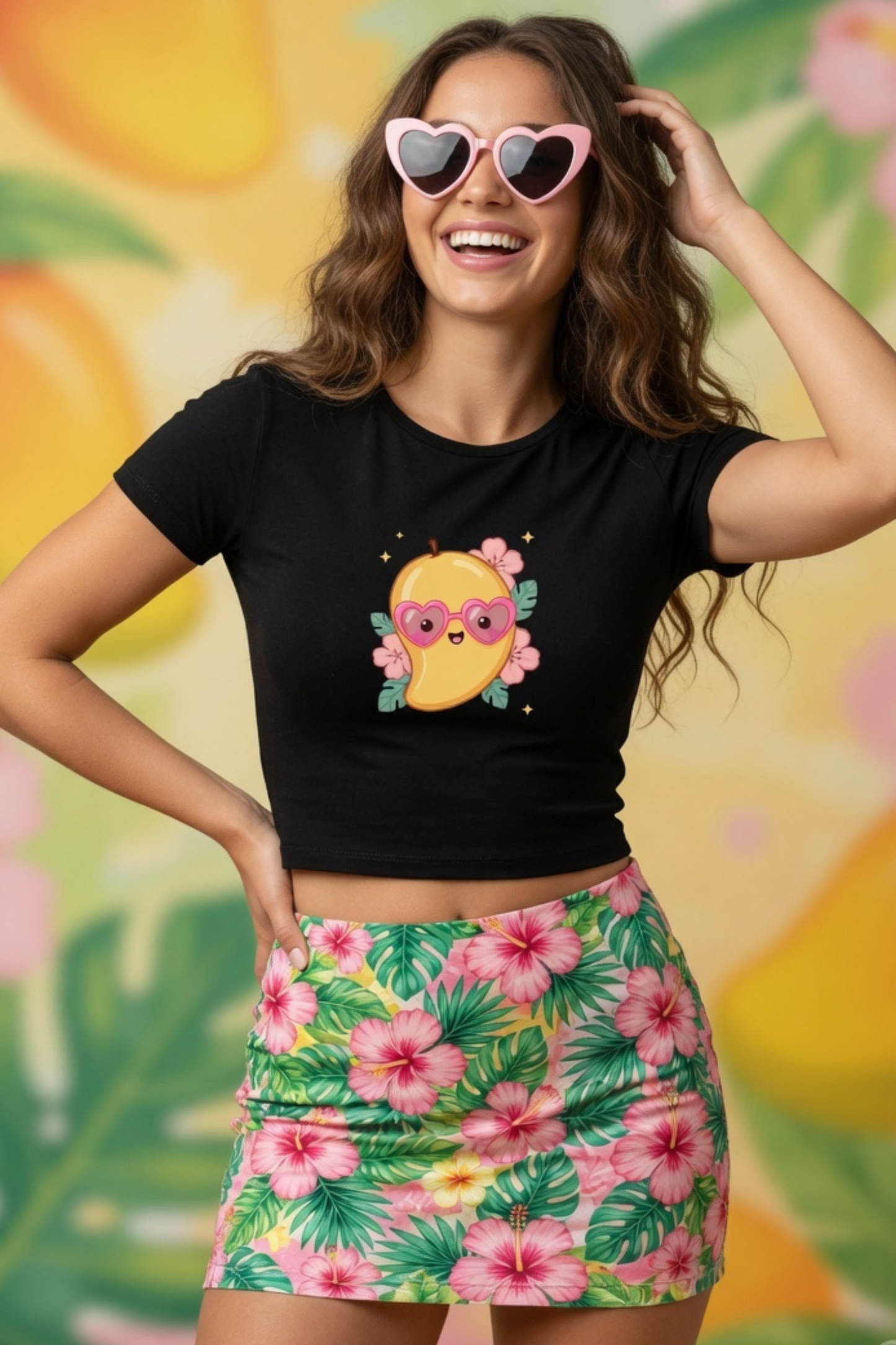 Mango Baby Tee – Cute Summer Crop Top