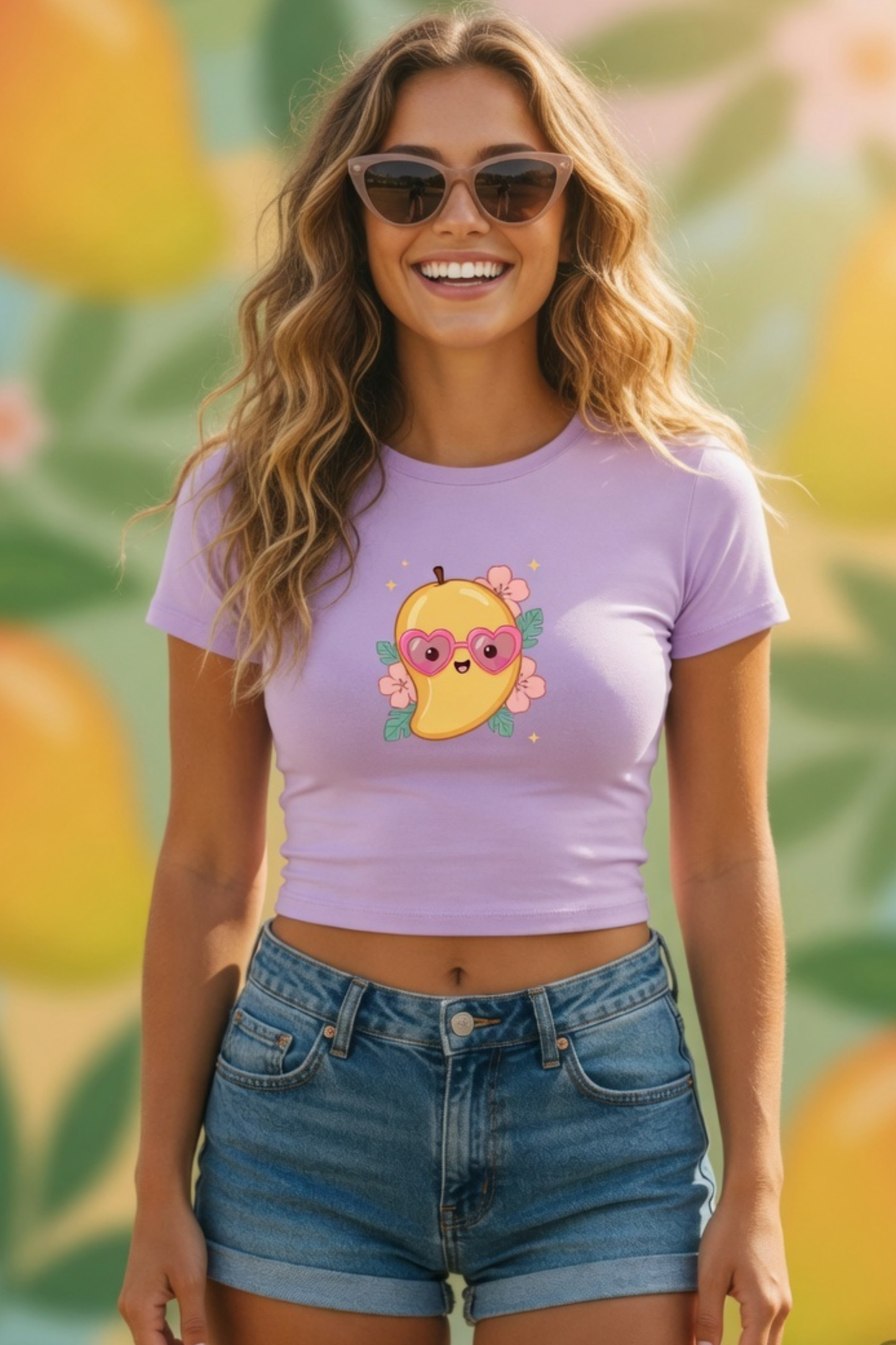 Mango Baby Tee – Cute Summer Crop Top