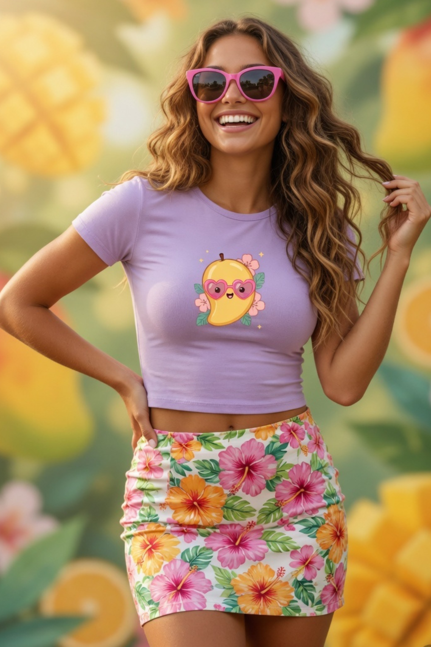 Mango Baby Tee – Cute Summer Crop Top