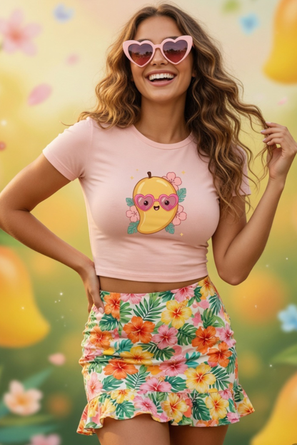 Mango Baby Tee – Cute Summer Crop Top