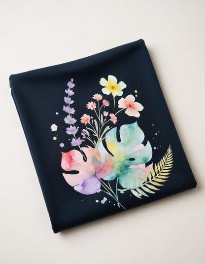 MissMinimalism | Pastel Tropical Bloom Crop Tee